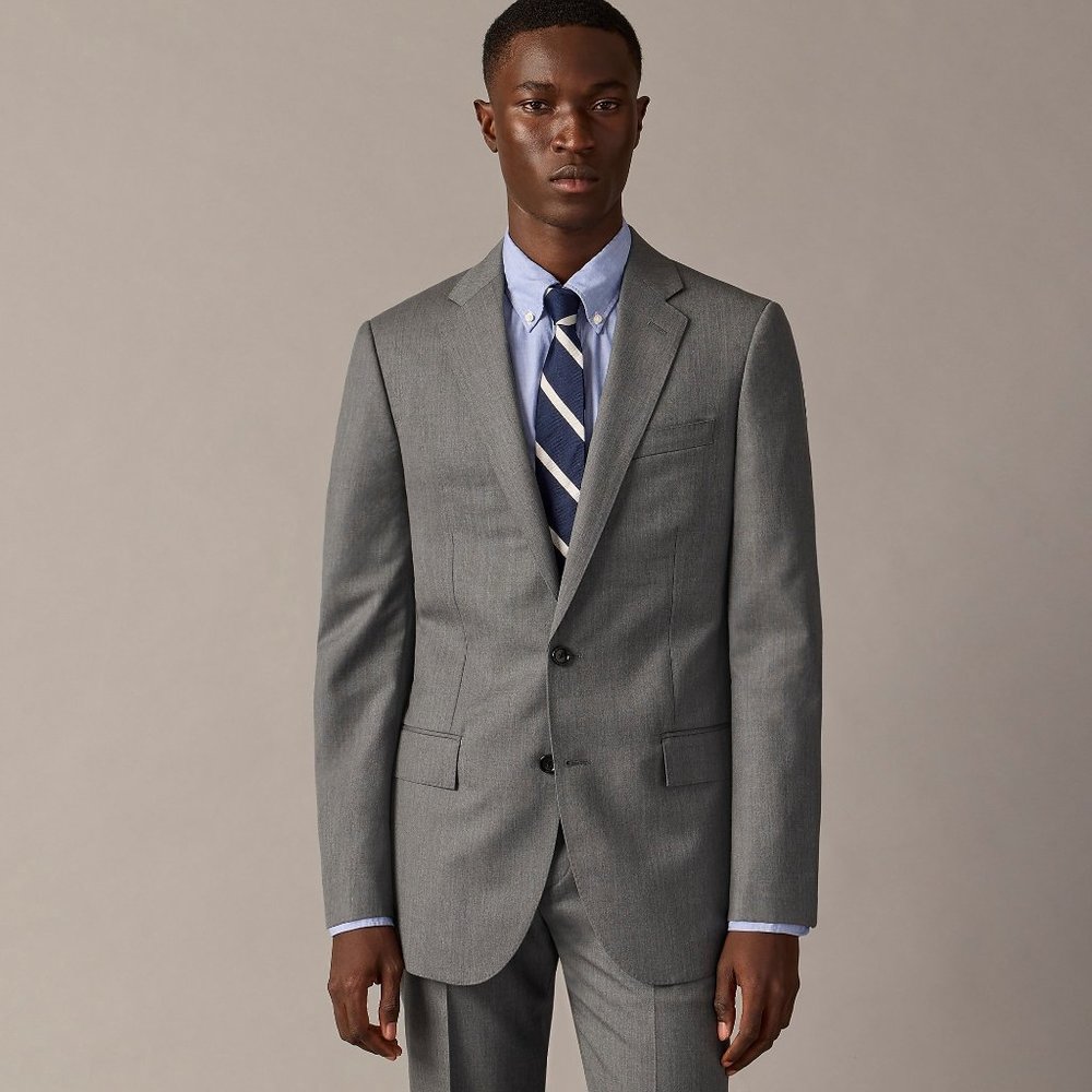 NWT J. Crew Ludlow Slim-fit Suit Jacket with Double Vent in Loro Piana Wool 44R